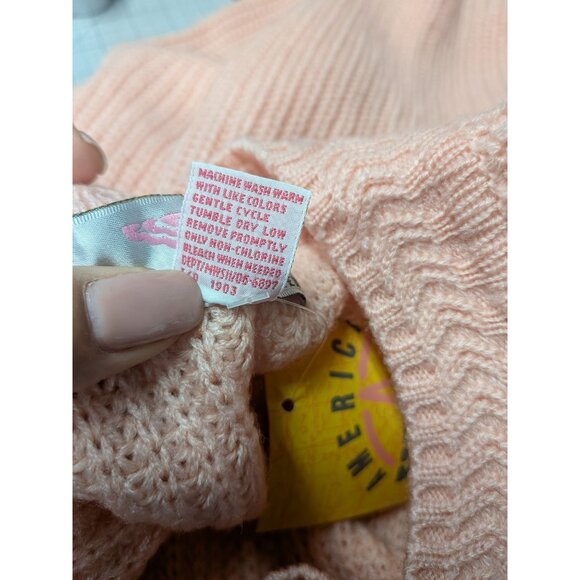 Vintage American Weekend Chunky Knit Sweater Women Size M Coquette Cottage Retro - Picture 6 of 6